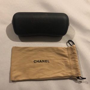 Chanel sunglass case with duster bag